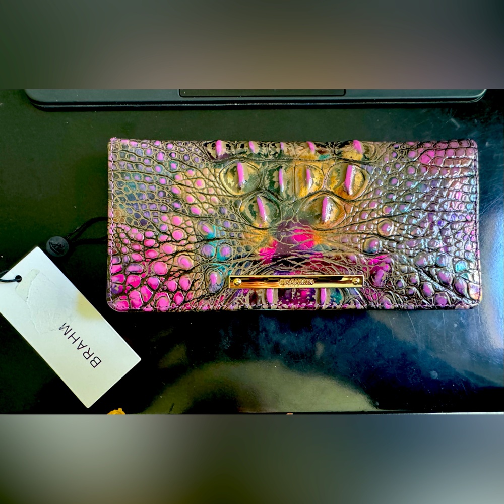 Brahmin Luminous Melbourne ADY Wallet-BNWT